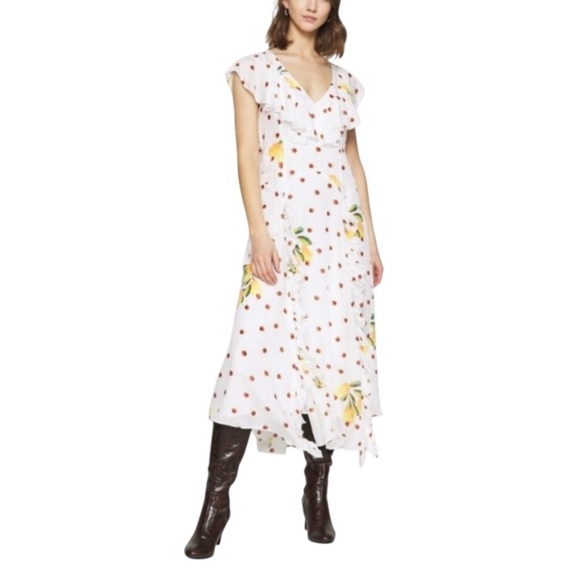 LIKE NEW FARM Rio Cashew Dot Maxi Dress - Size - XS - Picture 6 of 14